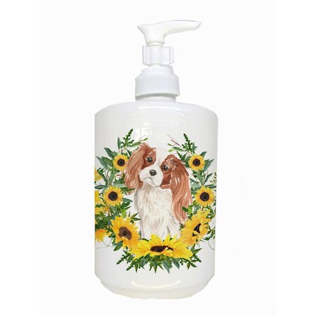 Carolines Treasures Blenheim Cavalier Spaniel Ceramic Soap Dispenser CK2920SOAP